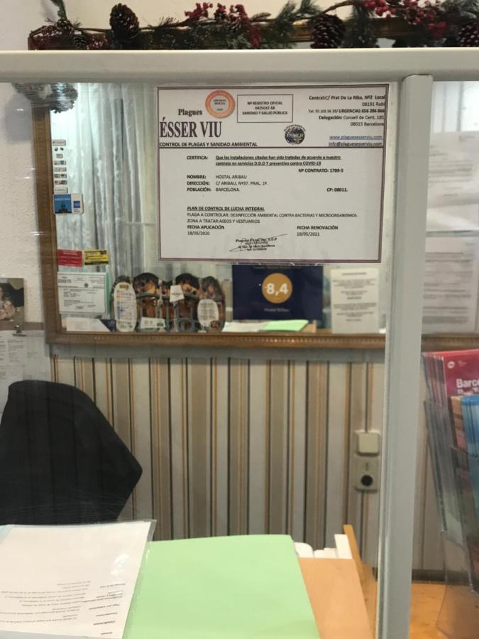 Hostal Aribau 巴塞罗那 外观 照片